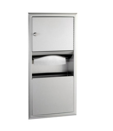 B-369 -  Recessed Paper Towel Dispenser and Waste Receptacle